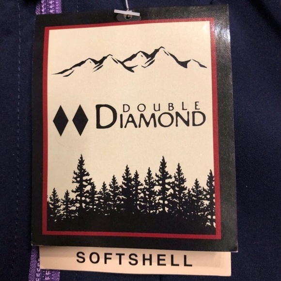 DOUBLE DIAMOND - WOMENS SOFTSHELL PLUM JACKET SZ S - Picture 3 of 16